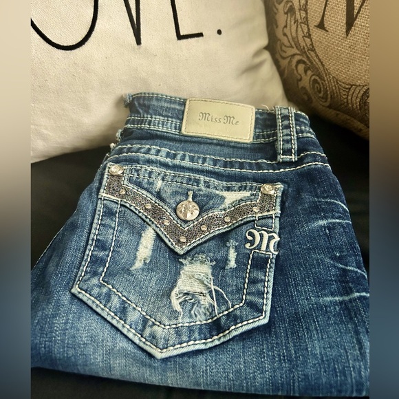 Miss Me Denim - Miss Me Women's Mid Rise Slim Boot Jeans, Size: 28